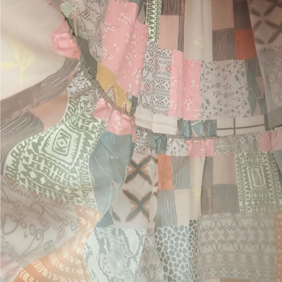 Colorful Patchwork Maxi Skirt - Picture 4 of 5